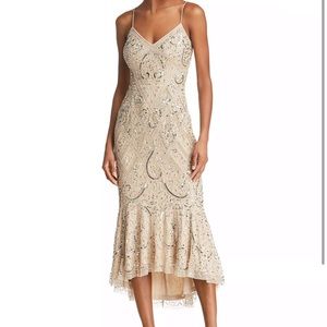 Aidan Mattox Embellished Midi Dress